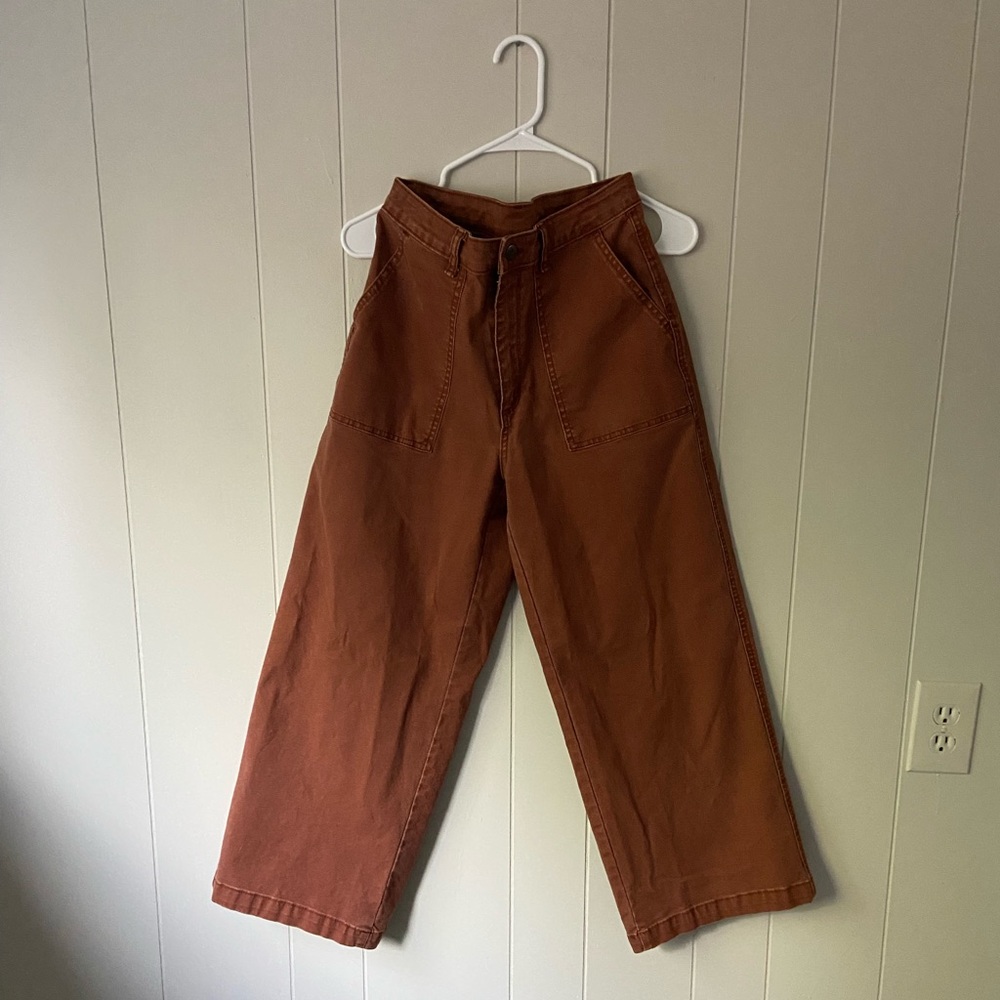 Wide Leg Cropped Pants